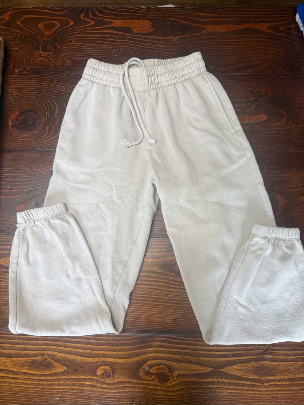 Garage White Kids Drawstring Joggers